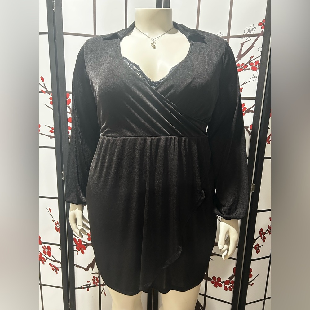 Chic Black Long Sleeve Dress